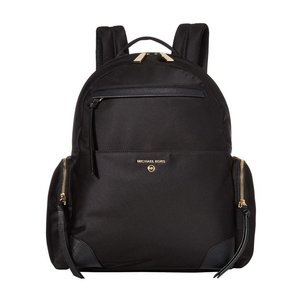 Michael Kore Black Prescott Large Nylon Gabardine Backpack New Sealed - Picture 3 of 12